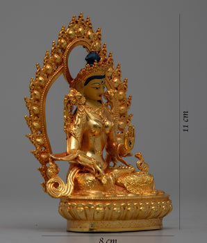 Machine Made White Tara Statue | Harmonious Zen Decor
