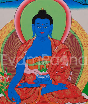 Tibetan Medicine Buddha | Sacred Guardian of Health and Enlightenment