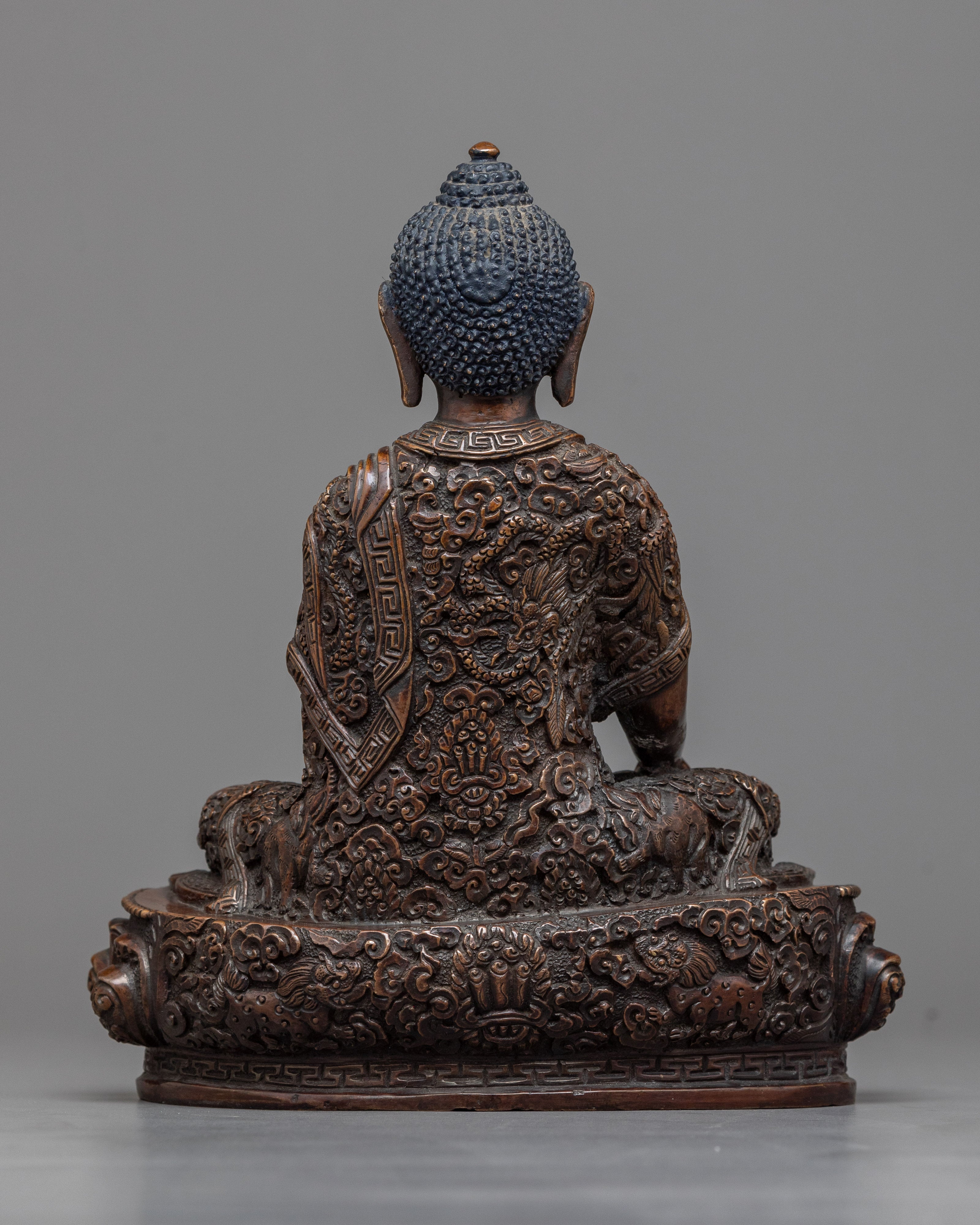 Oxidized Shakyamuni Buddha Statue | Timeless Meditation Decor