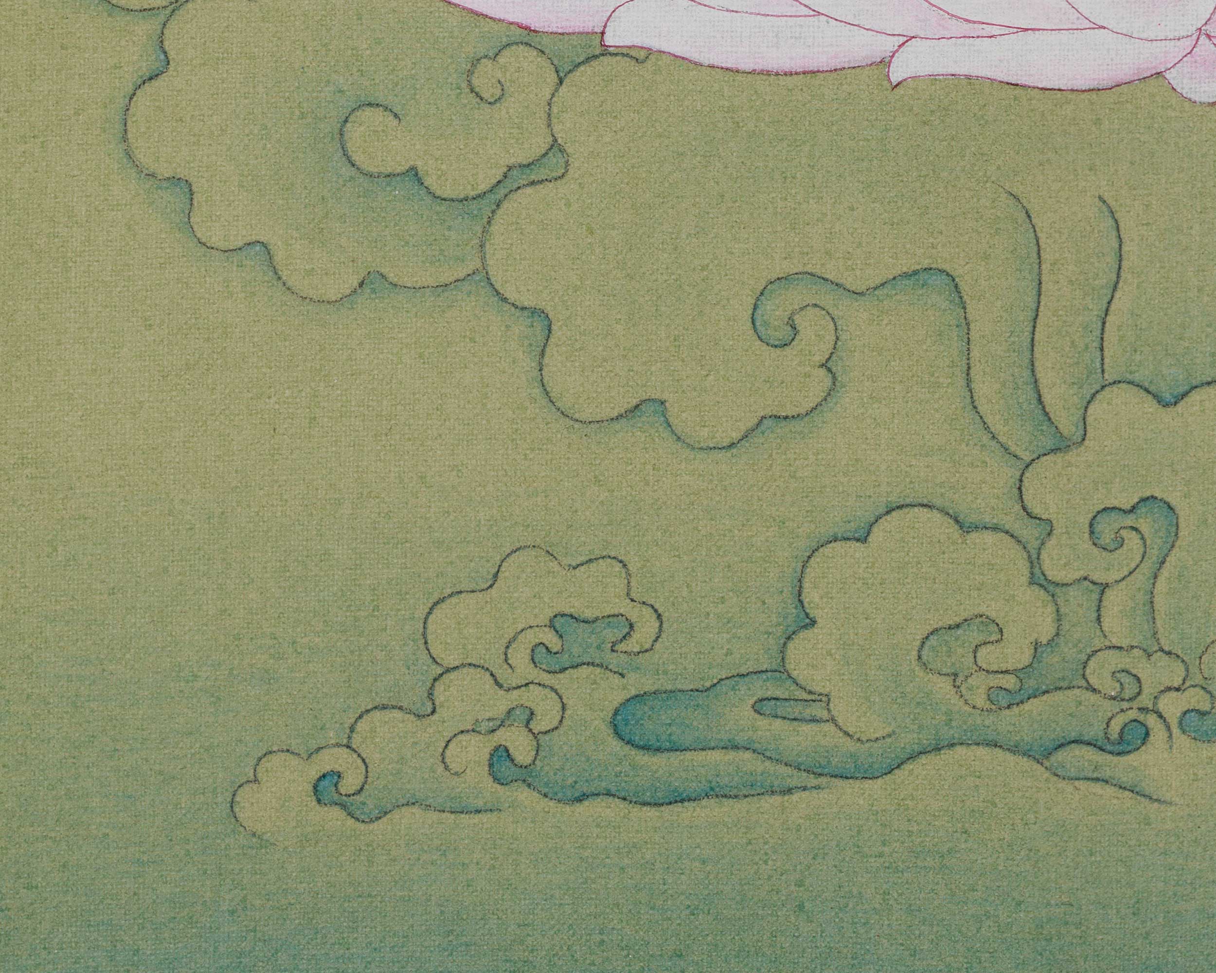 Healing Deity White Tara Artwork | Sita Tara | Seven-Eyed Traditional Thangka