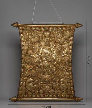 Vajrapani Metal Wall Hanger | Tibetan Buddhism Inspired Home Decor