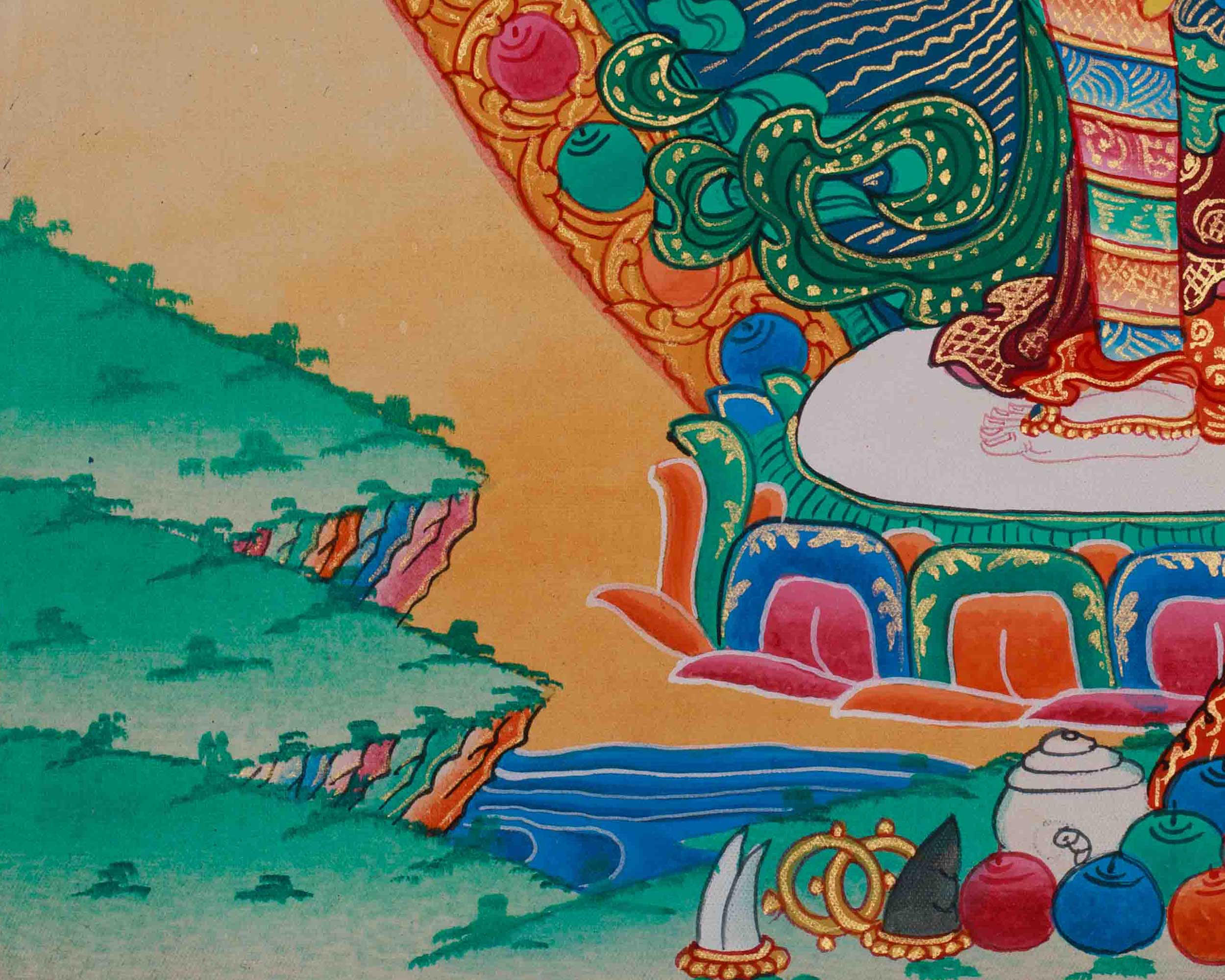 Tibetan 1000 Armed Chenrezig Thangka | Avalokiteshvara Art | Compassion Deity