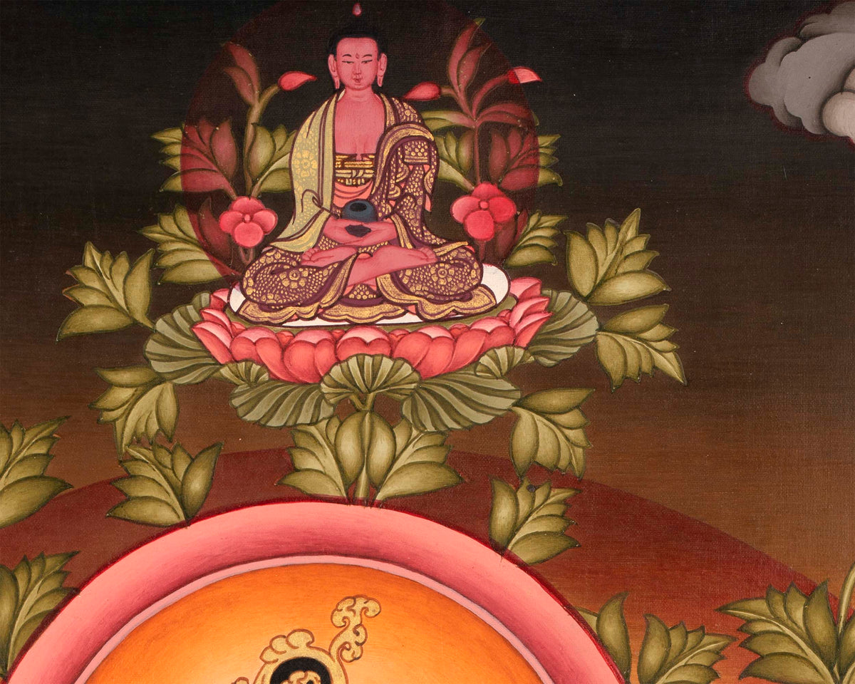 White Tara Painting | Traditional Religious Wall Decor