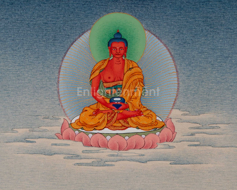 Chenresig with Amitabha Thangka, Exclusive Art