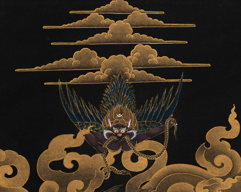 Vajrakilaya Gold Thangka | Yidam Practice