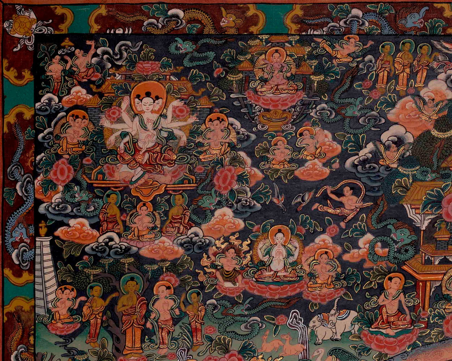 1000 armed Lokeshvara Thangka | Wall Decoration Painting