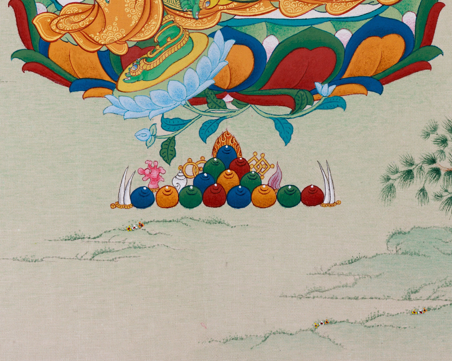 Mother of Liberation Thangka - Small Green Tara Artwork