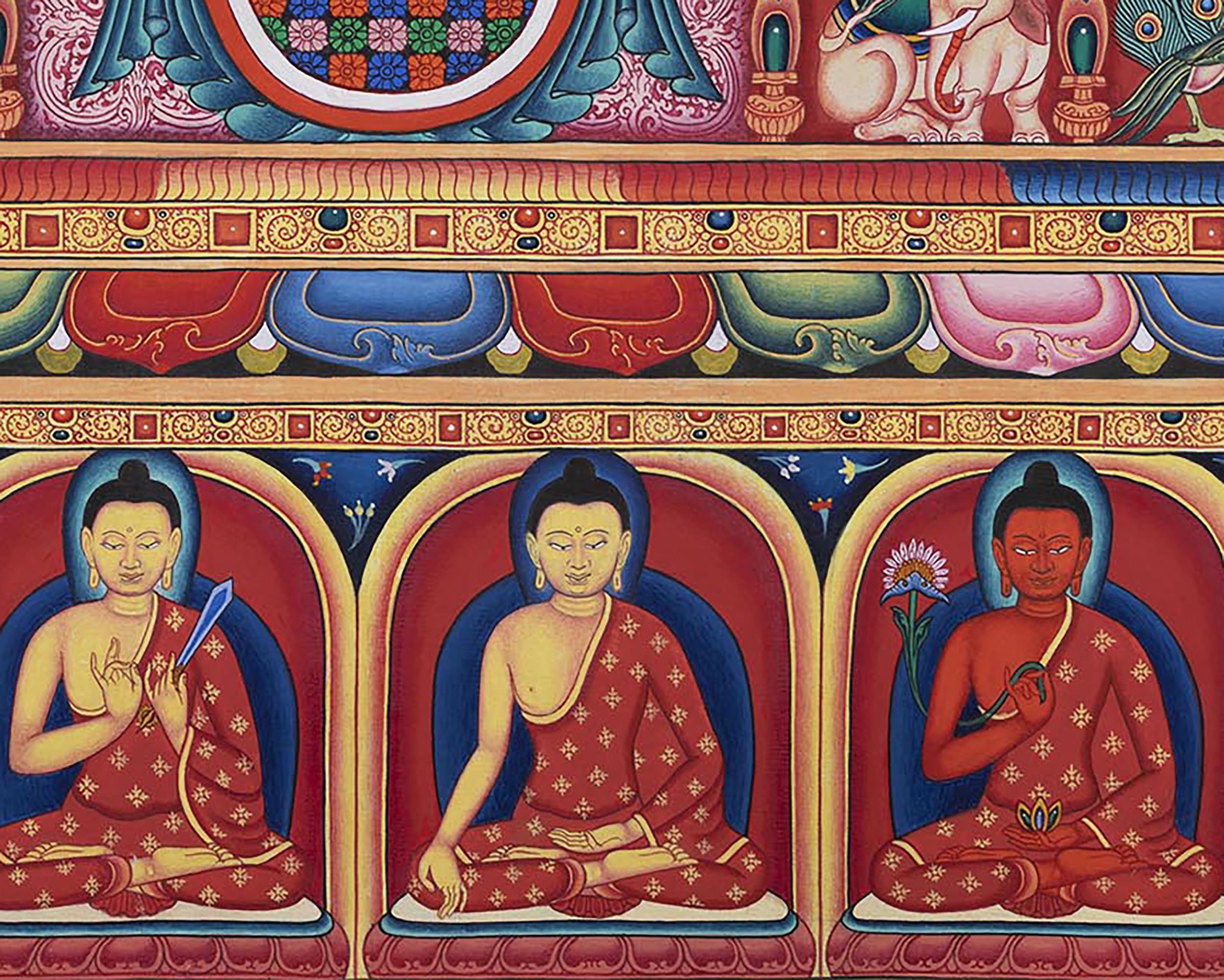 High-Quality Print Of Buddha Vairocana | Transcendent Buddha Of Vajrayana Buddhism