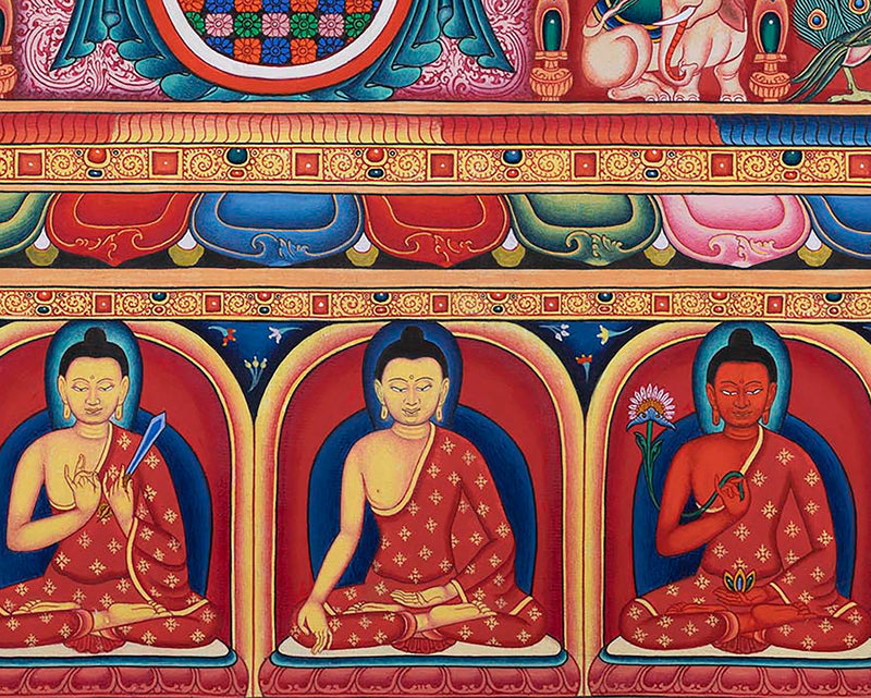 High-Quality Print Of Buddha Vairocana | Transcendent Buddha Of Vajrayana Buddhism