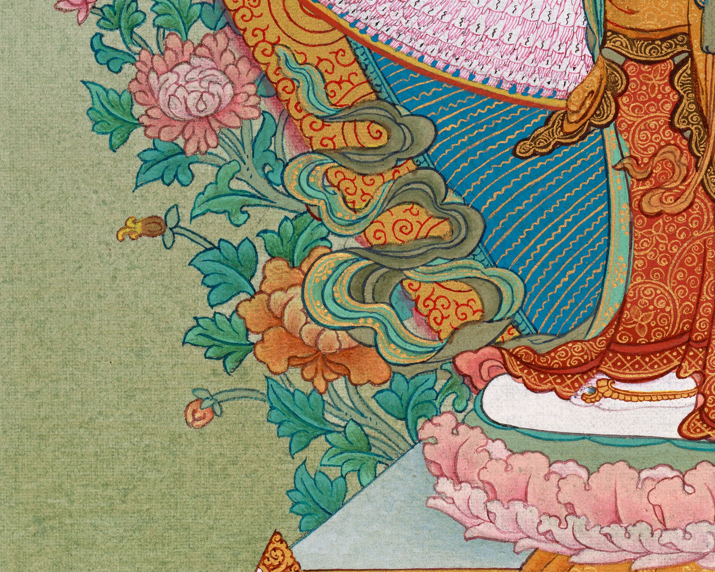 1000 Armed Avalokiteshvara | Small Hand-Painted Tibetan Thangka