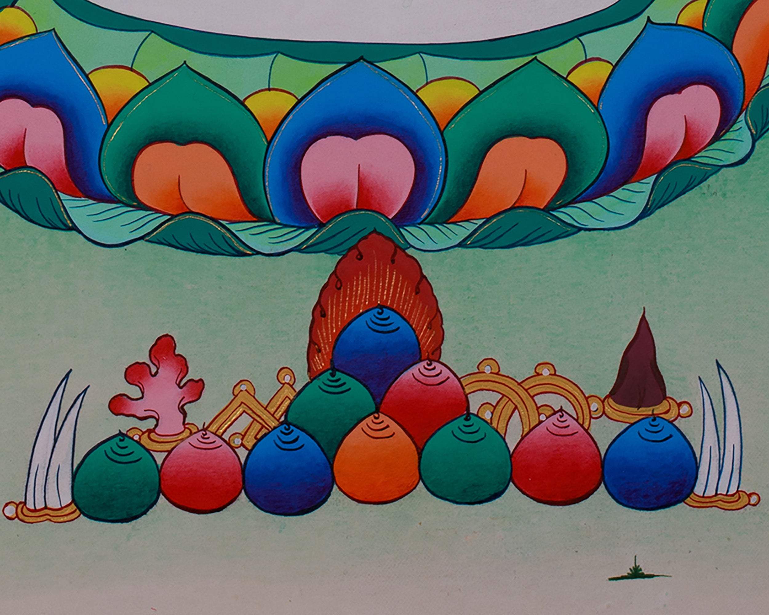 Hand-Painted Maitreya Buddha Art | Symbol of Future Enlightenment and Compassion