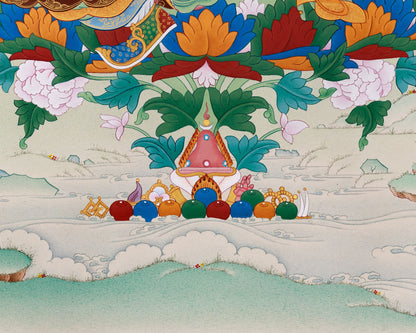 Guru Padmasambhava Thangka | Revered Master of Enlightenment | Samantabhadra