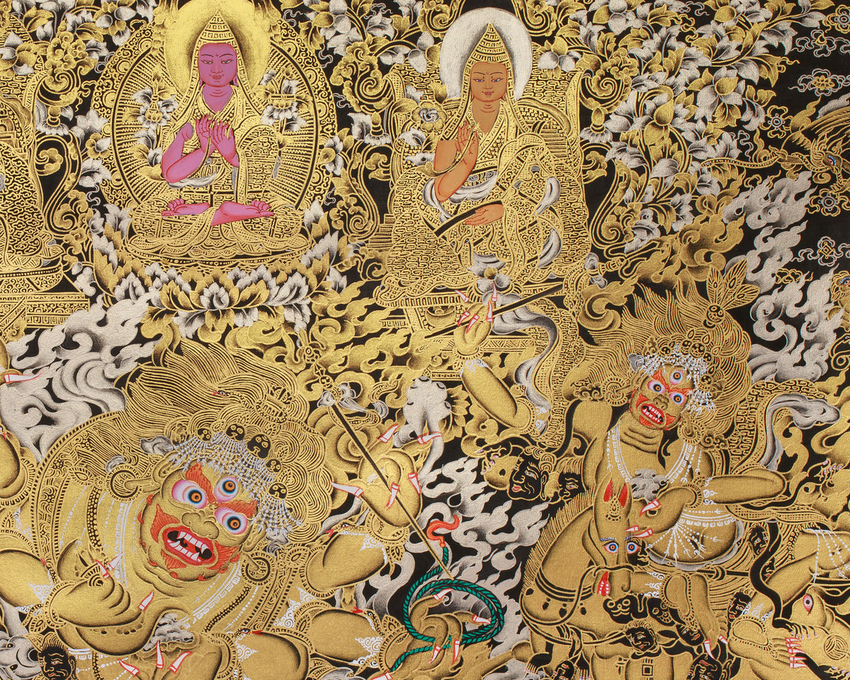Golden Fury, Wrathful Mahakala Protector | Guardian of Spiritual Enlightenment