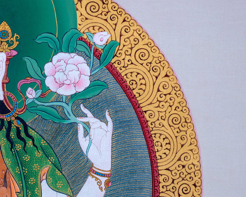 Unique Thangka of Chenresig