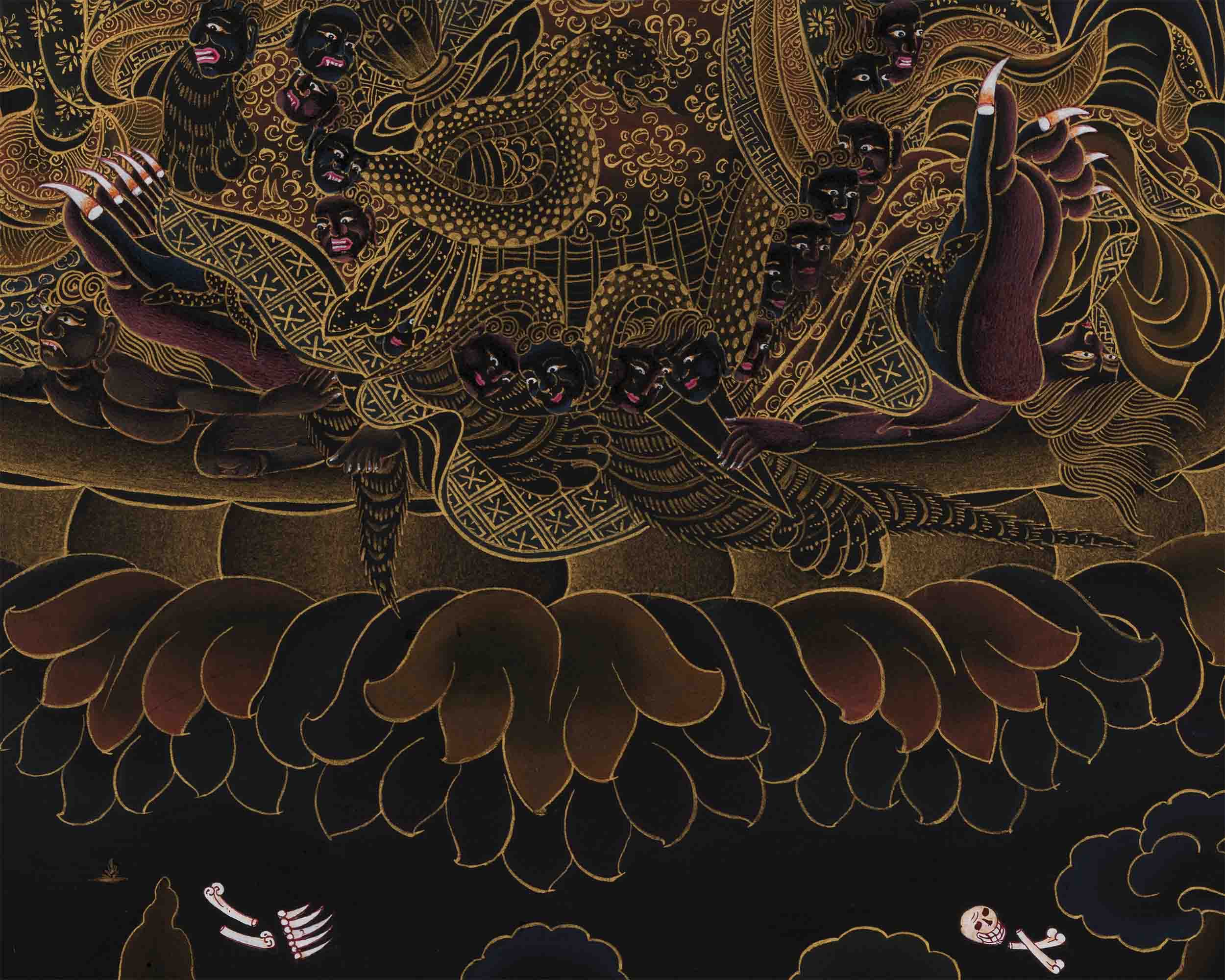Mahakala Thangka Art | Guardian Deity in Tibetan Buddhism | Wrathful Protector