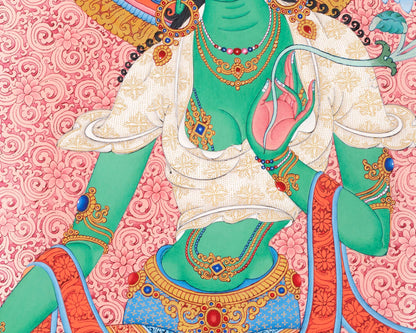 Green Tara Thangka | Tibetan Buddhist Art