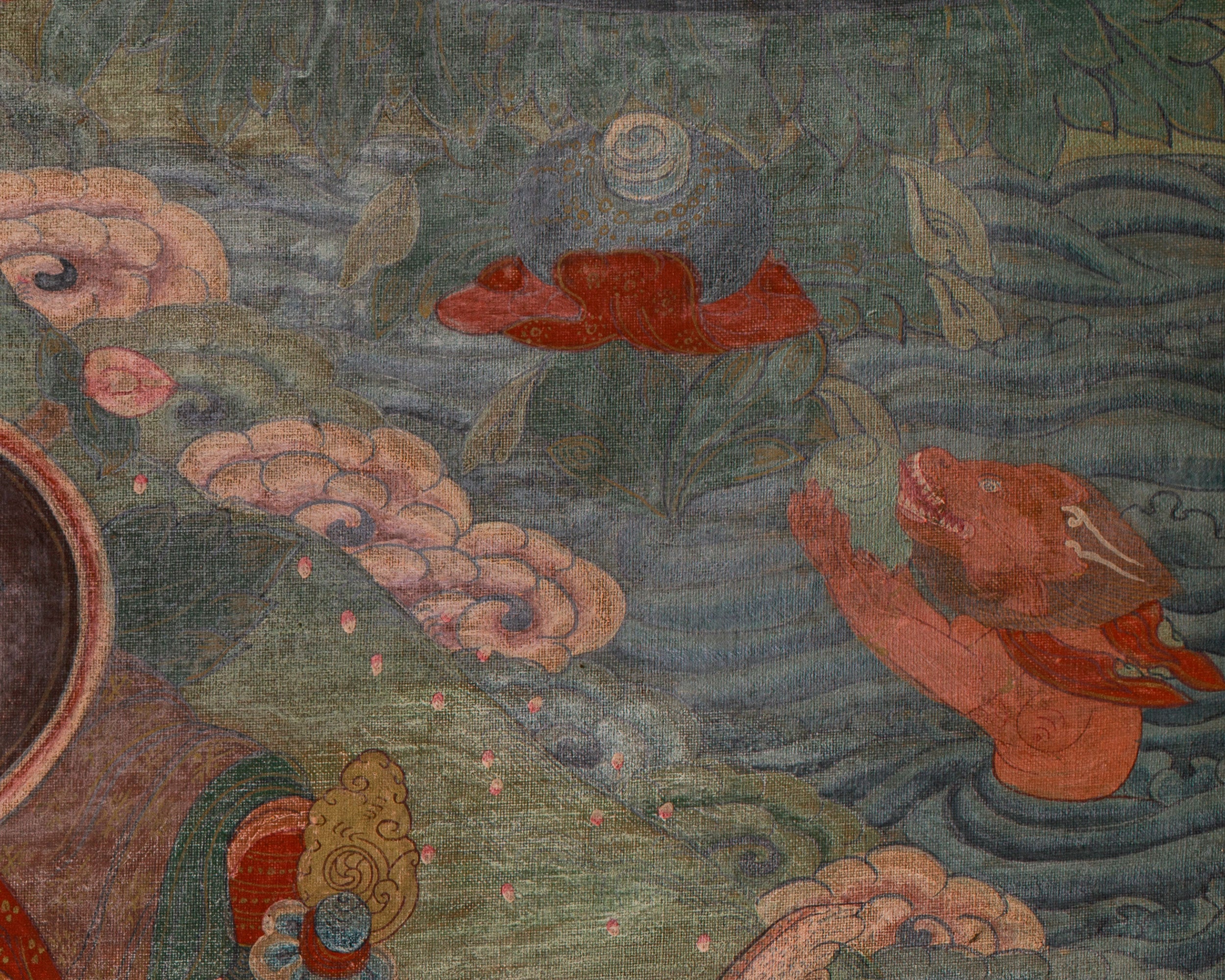 Historic Tibetan Buddhist Masters Artwork | Vintage Collectible