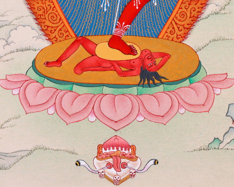 Heruka Vajravarahi Thangka | Embrace the Sacred Divine Dorje Phagmo Feminine Energy