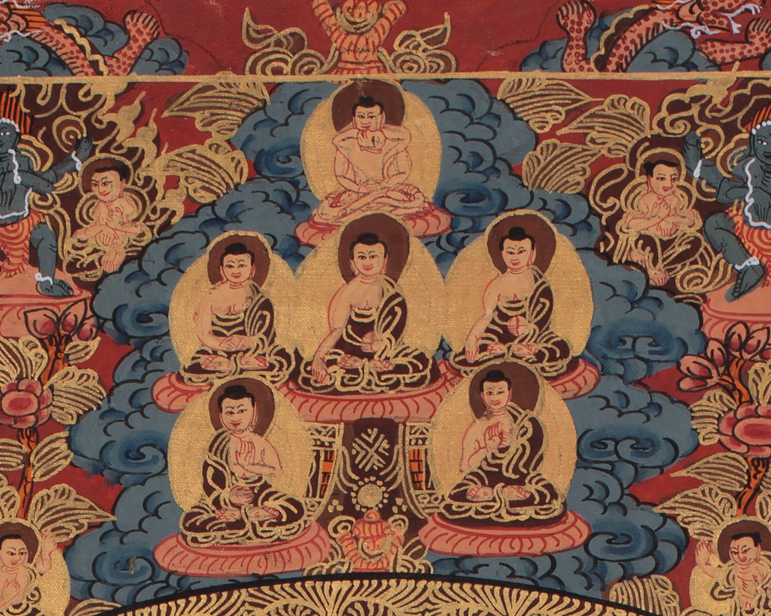 Buddha Mandala Tibetan Artwork | A Spiritual Representation of Sacred Geometry