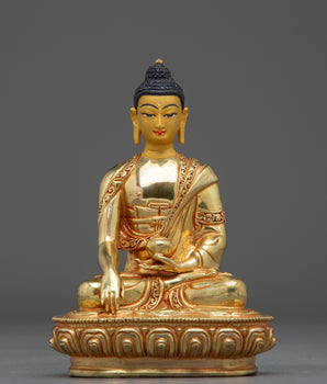 Shakyamuni Buddha Statue: Handmade Gautama Buddha Artwork 