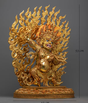 Divine Chana Dorji Buddha Statue | Vajrapani Unleash Divine Majesty