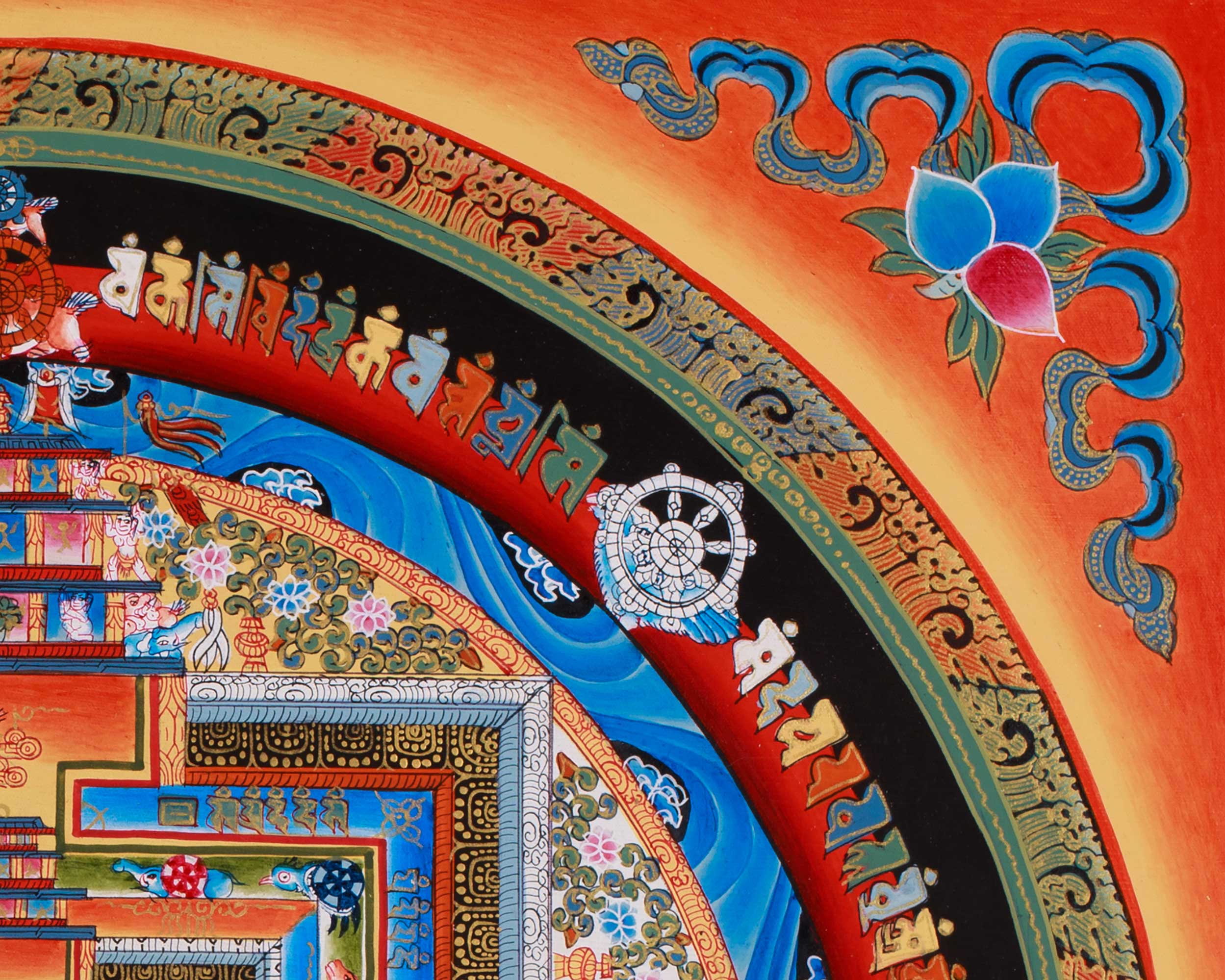 Kalachakra Mandala Thangka Art | Symbolizing Time and Universal Balance