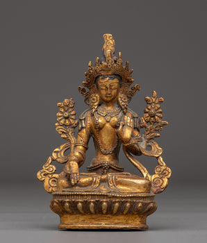 Healing Goddess Mother White Tara Statue