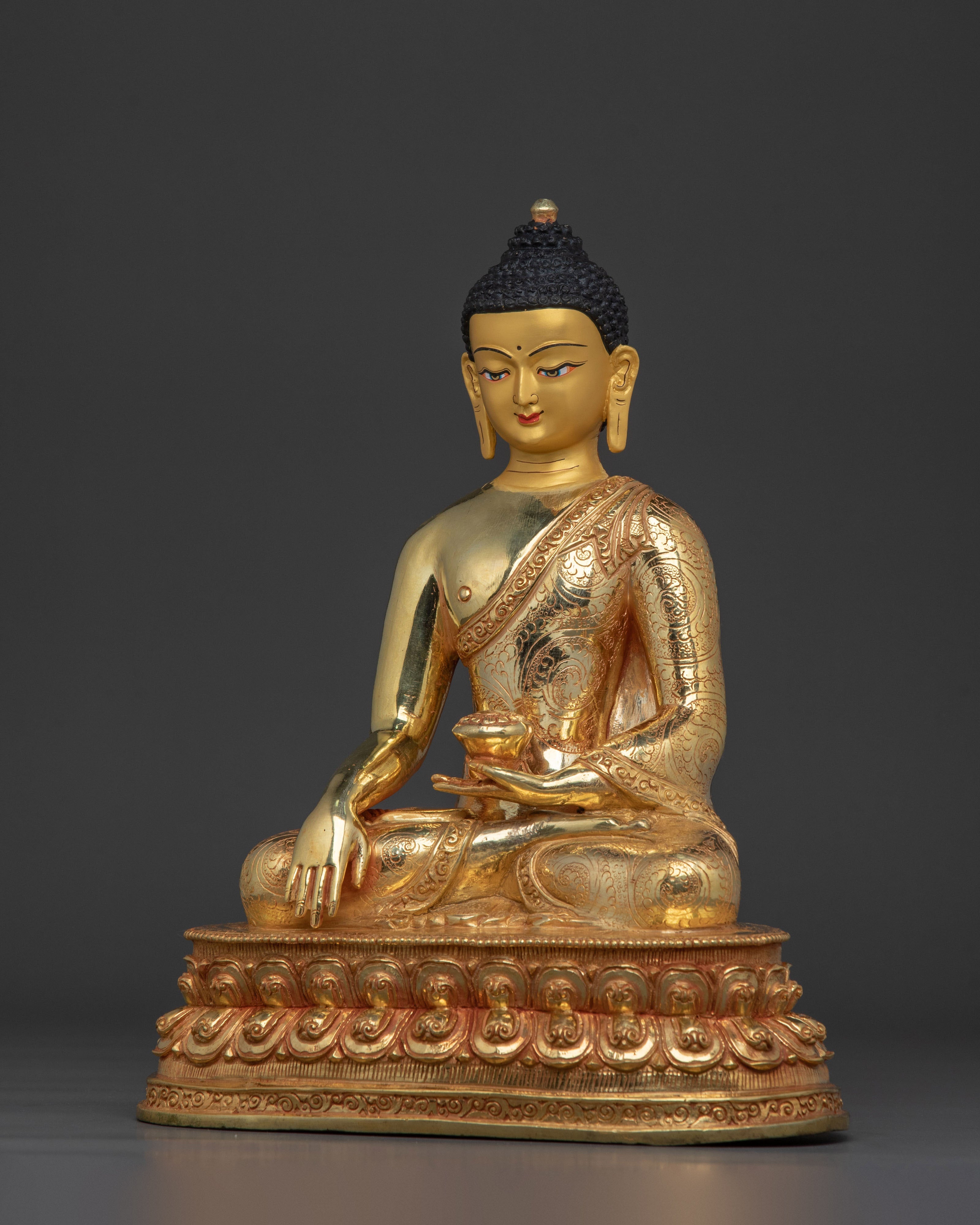 Traditional Handcrafted Shakyamuni Buddha Figurine | Spiritual Home Decor