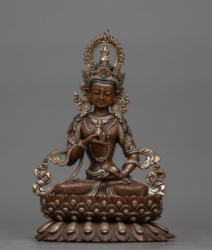 vajrasattva-26cm-silver-plated-oxidized
