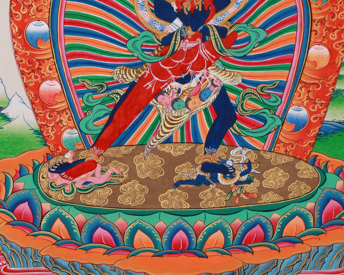 The Divine Union in Chakrasamvara Art | Tantric Deity of Wisdom & Compassion