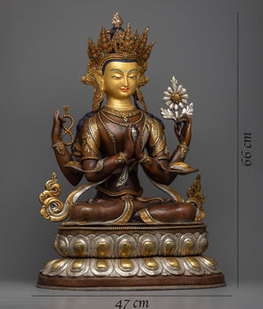 The God of Kindness and Compassionate Love | Buddhist Deity Chenrezig