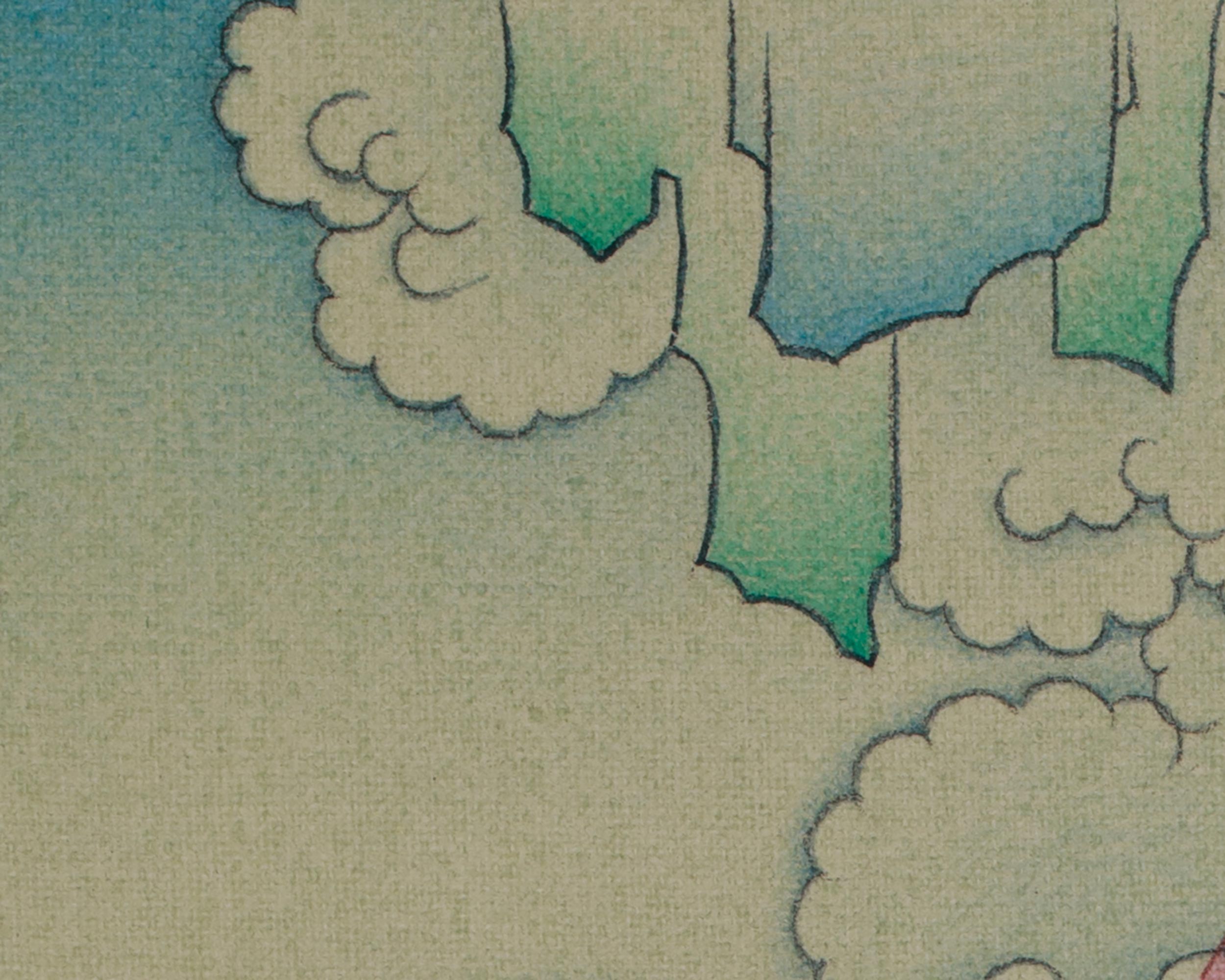 Chenrezig Buddhist Art | Sacred Compassion Buddha | Avalokiteshvara Thangka