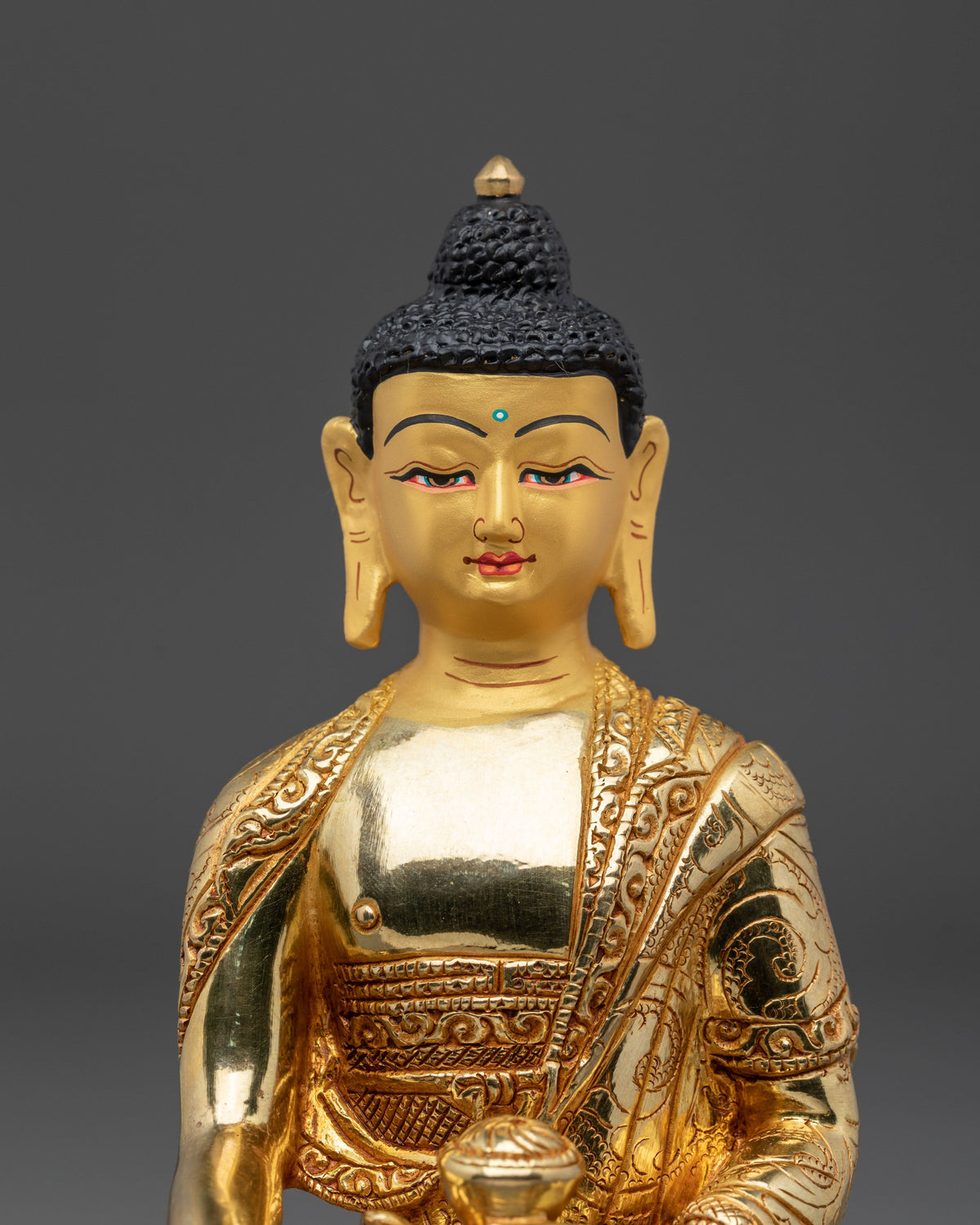 Spiritual Namo Shakyamuni Buddha Statue | Himalayan Buddhist Altar Art