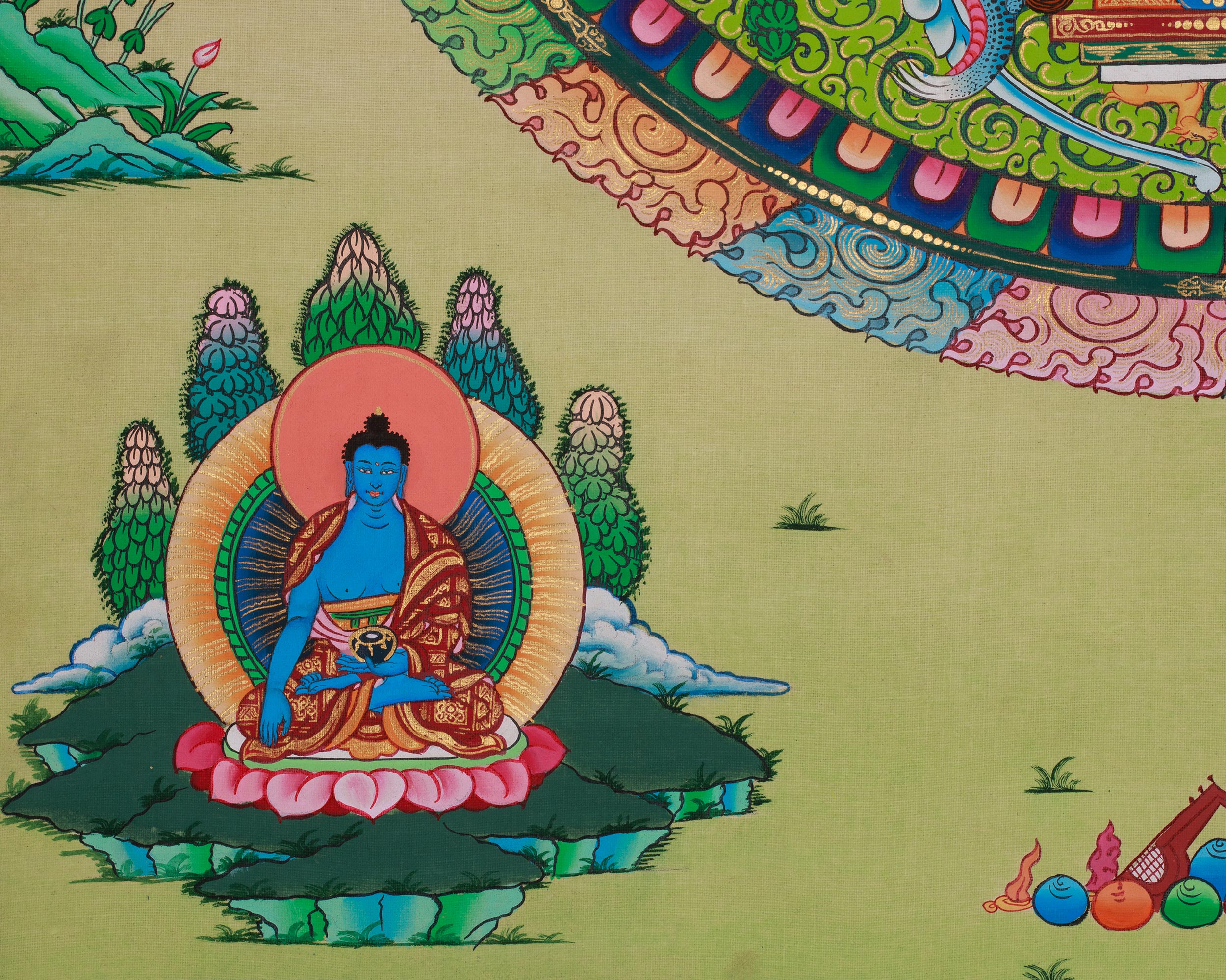 Himalayan Chenrezig Mandala Art | Infinite Compassion and Enlightened Wisdom