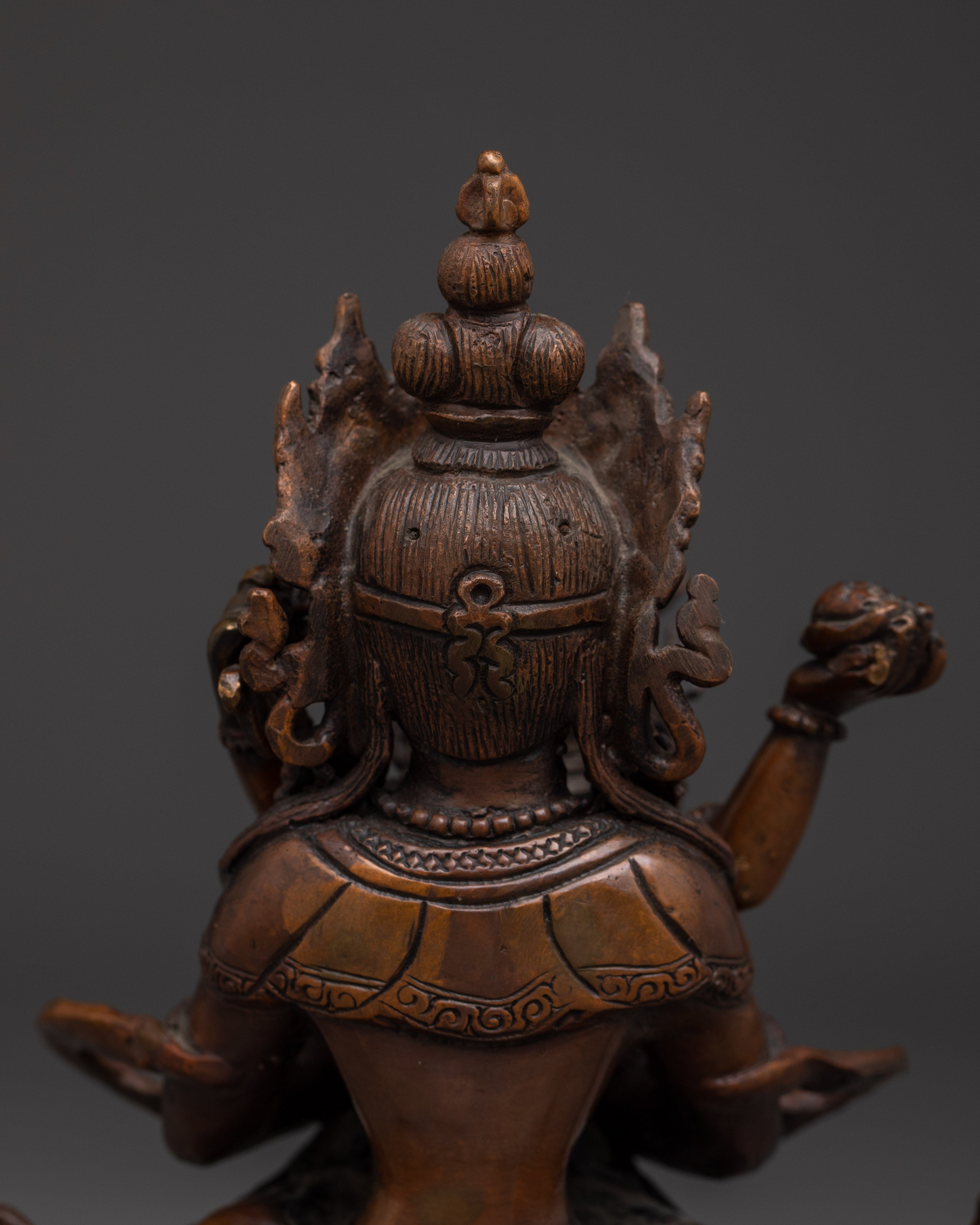Oxidized Statue of Primordial Buddha Vajradhara | Union of Wisdom and Compassion
