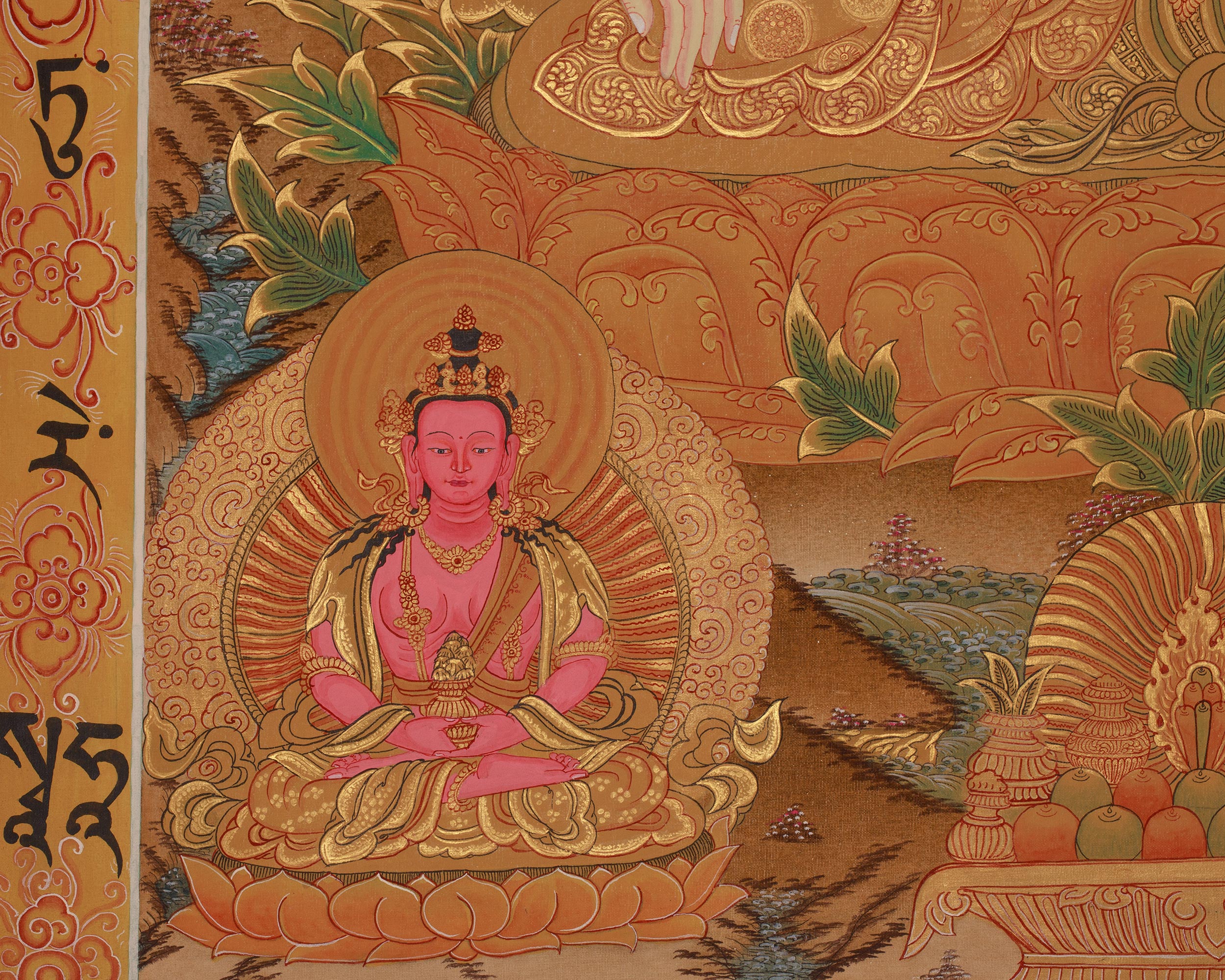 Female Buddha White Tara Thangka | Longevity Deity