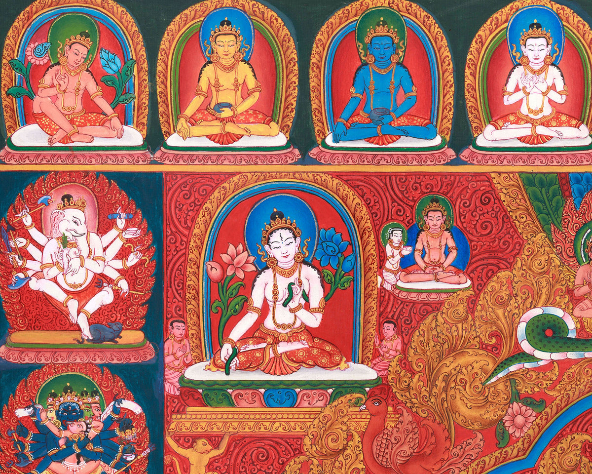 Healing Mother Tara, White Dolma Painting | A Masterpiece of Paubha Art