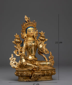 Enlightened Feminine Energy of Green Tara Art