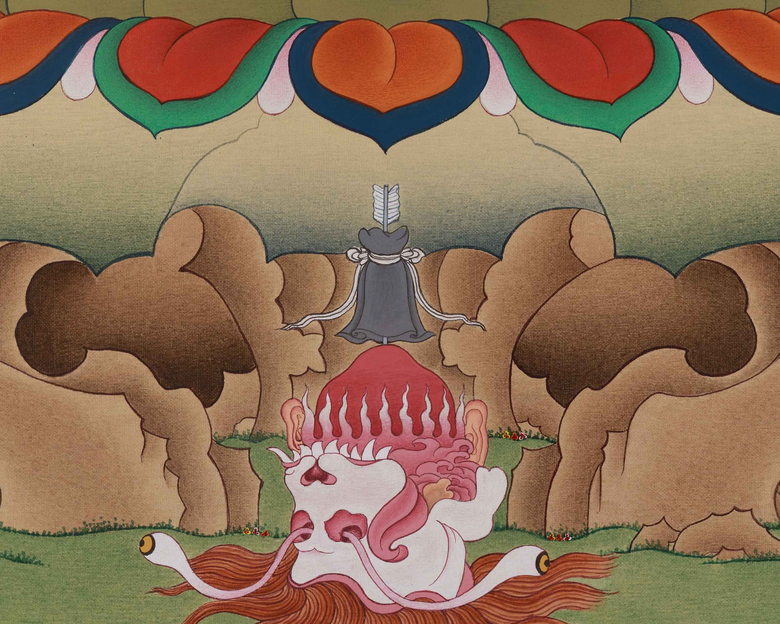 Traditional Vajrayogini Thangka | Sacred Dakini Buddhist Artwork