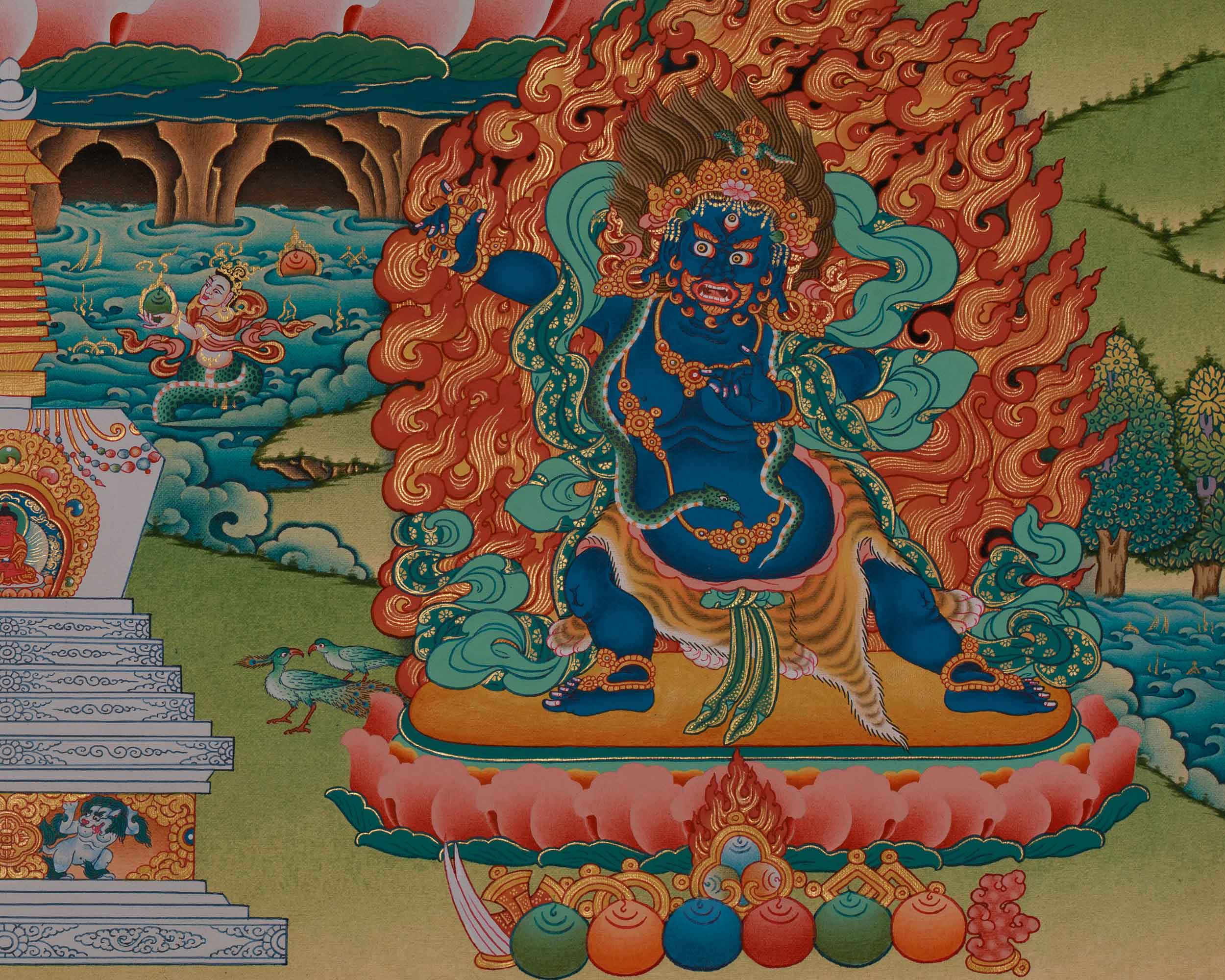 Universal Thangka Of Chenrezig | Avalokiteshvara Art | Spiritual Thangka