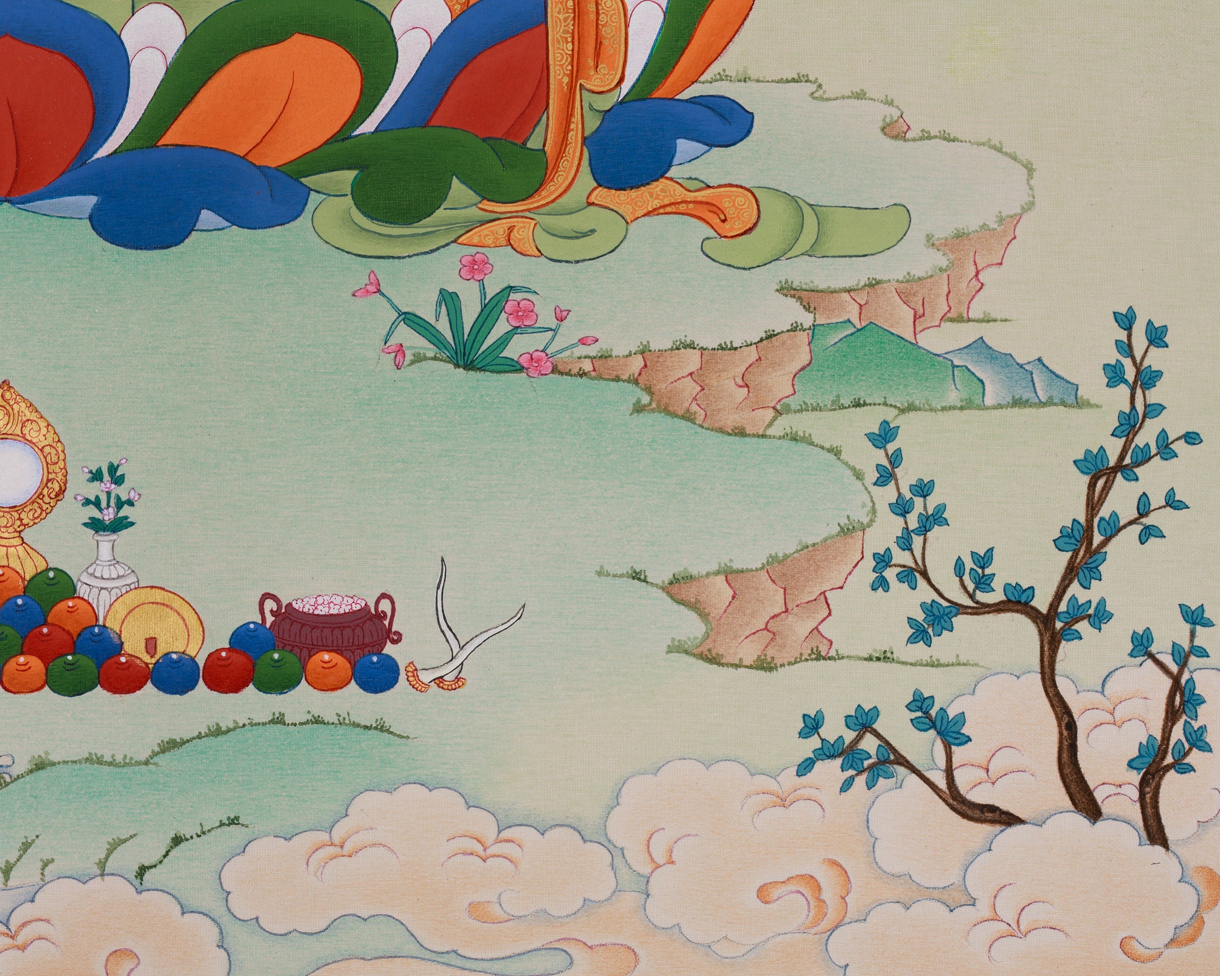 Universal Compassion Thangka of Avalokiteshvara | Chenrezig Thangka
