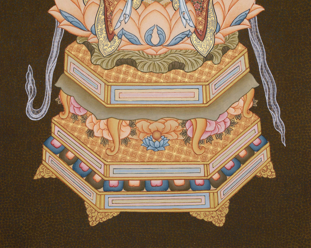 Traditional Thangka of Akasagarbha | Boundless Space Treasury