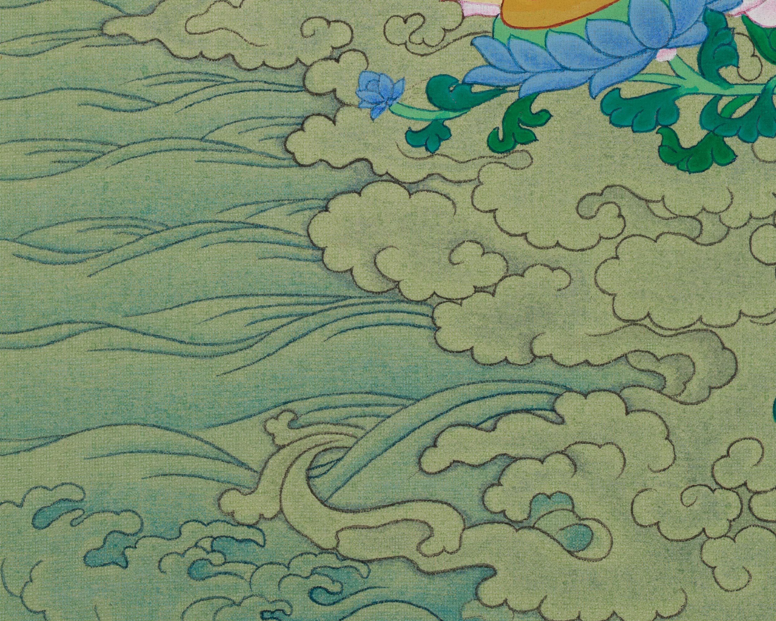 Red Tara Tibetan Thangka | Feminine Force of Transformation