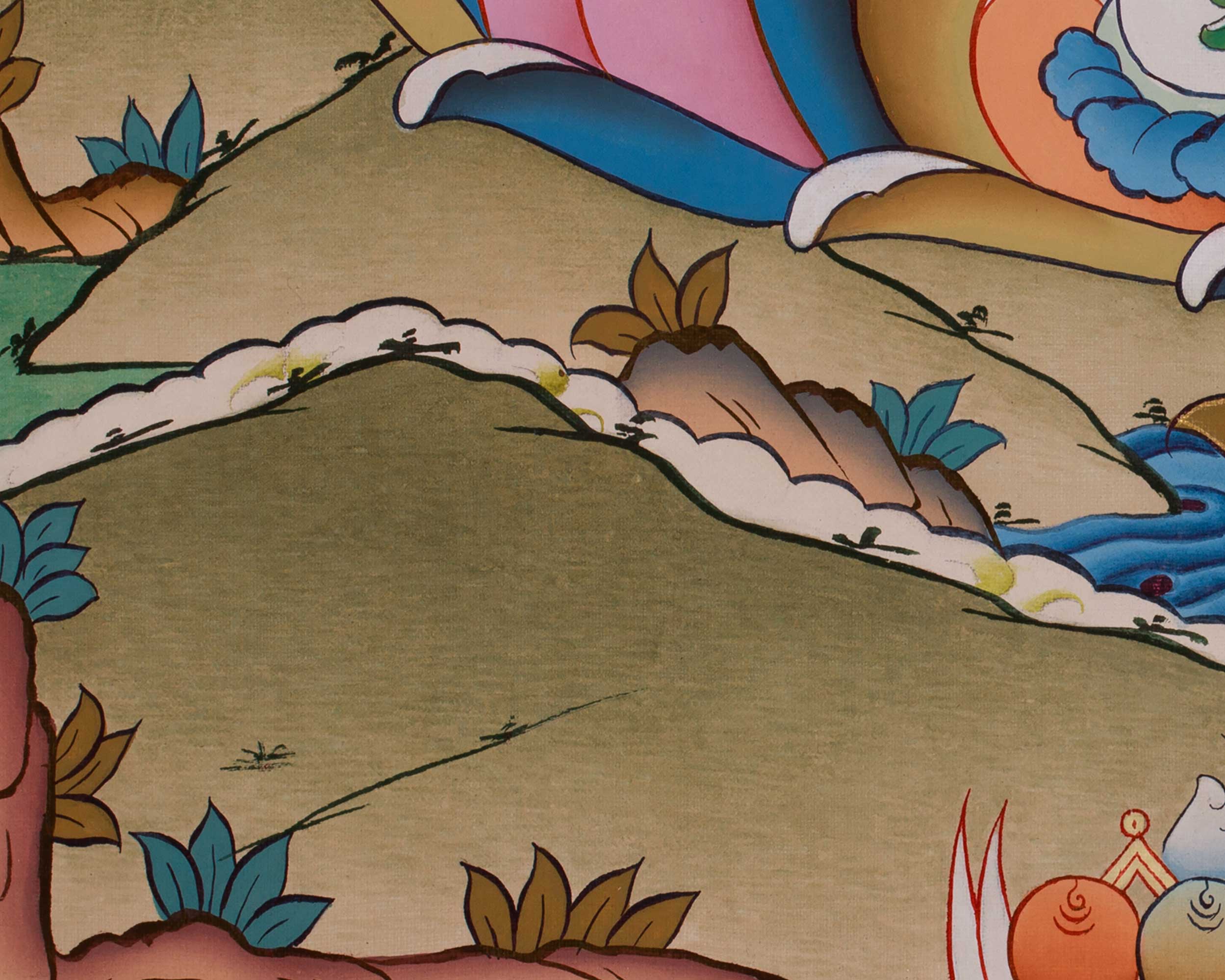Beautiful Green Tara Thangka | Swift Compassion and Protection Deity