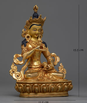 Gold-Gilded Purity Deity Vajrasattva Statue | A Symbol of Spiritual Cleansing and Enlightenment