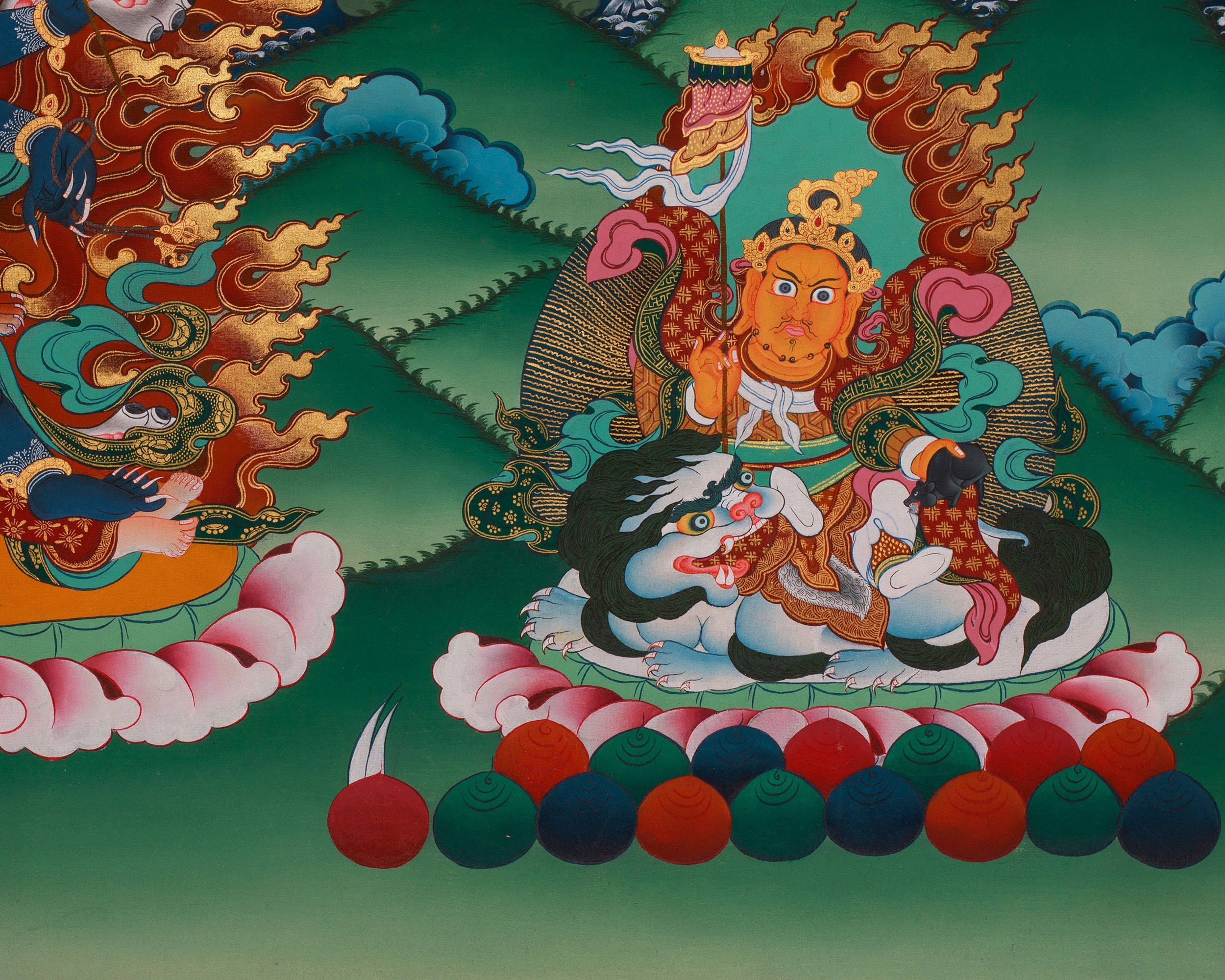 Traditional Thangka of Guhyasamaja | Symbolizing Wisdom and Power