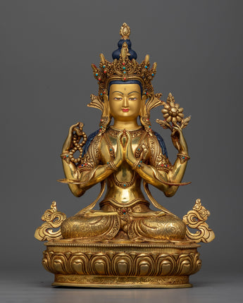 24k-gold-gilded-chenrezig