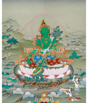 female-bodhisattva-green-tara-painting