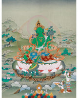 female-bodhisattva-green-tara-painting
