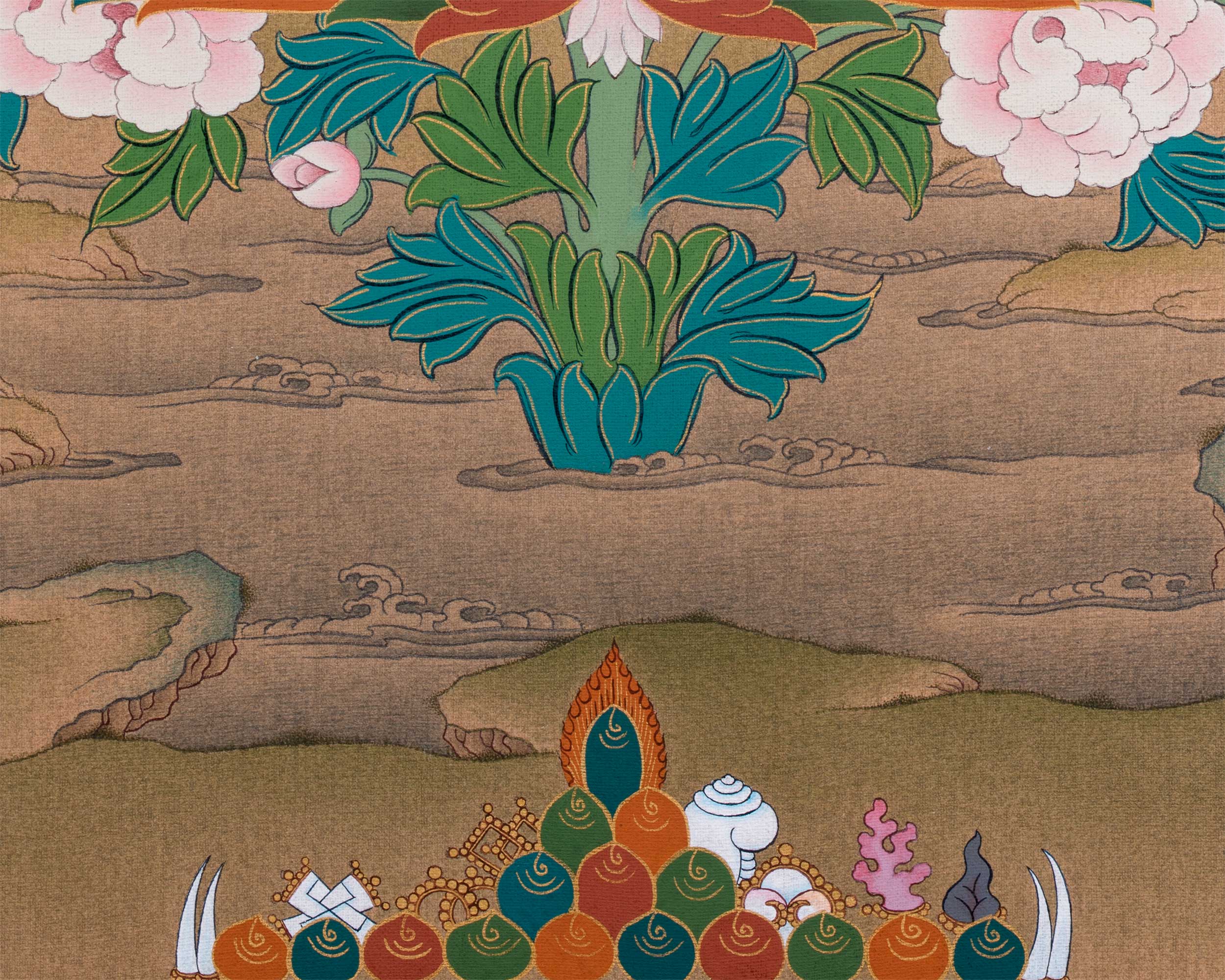 Traditional Padmasambhava Thangka Print | Guru Rinpoche, The Lotus Born Master